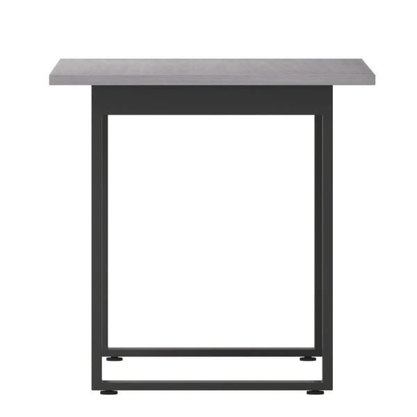 Gray Oak |#| Commercial 48x30 Conference Table with Laminate Top and U-Frame Base - Gray Oak