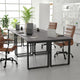 Gray Oak |#| Commercial 60x24 Conference Table with Laminate Top and U-Frame Base - Gray Oak