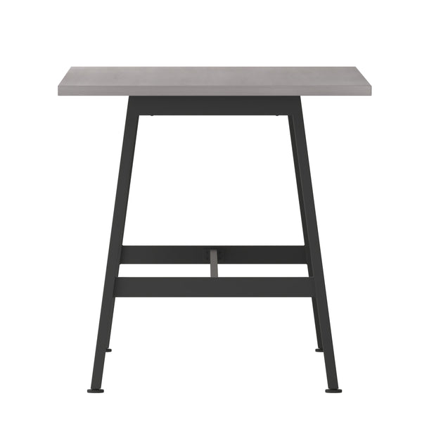 Gray Oak |#| Commercial 60x30 Conference Table with Laminate Top and A-Frame Base - Gray Oak