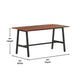 Walnut |#| Commercial 60x30 Conference Table with Laminate Top and A-Frame Base - Walnut