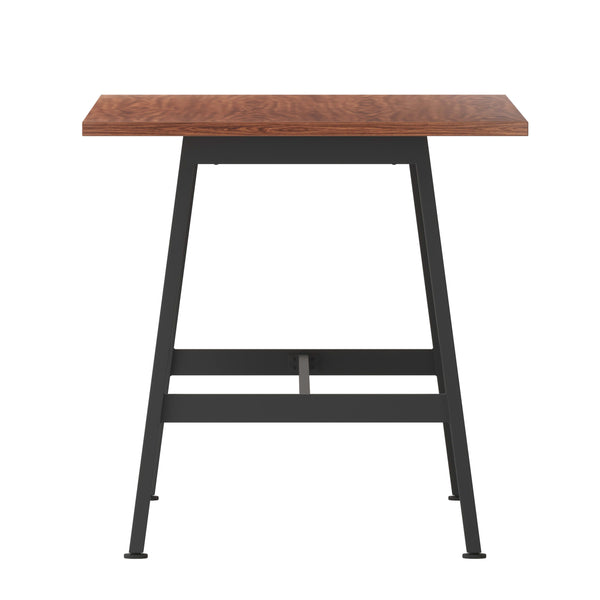 Walnut |#| Commercial 60x30 Conference Table with Laminate Top and A-Frame Base - Walnut