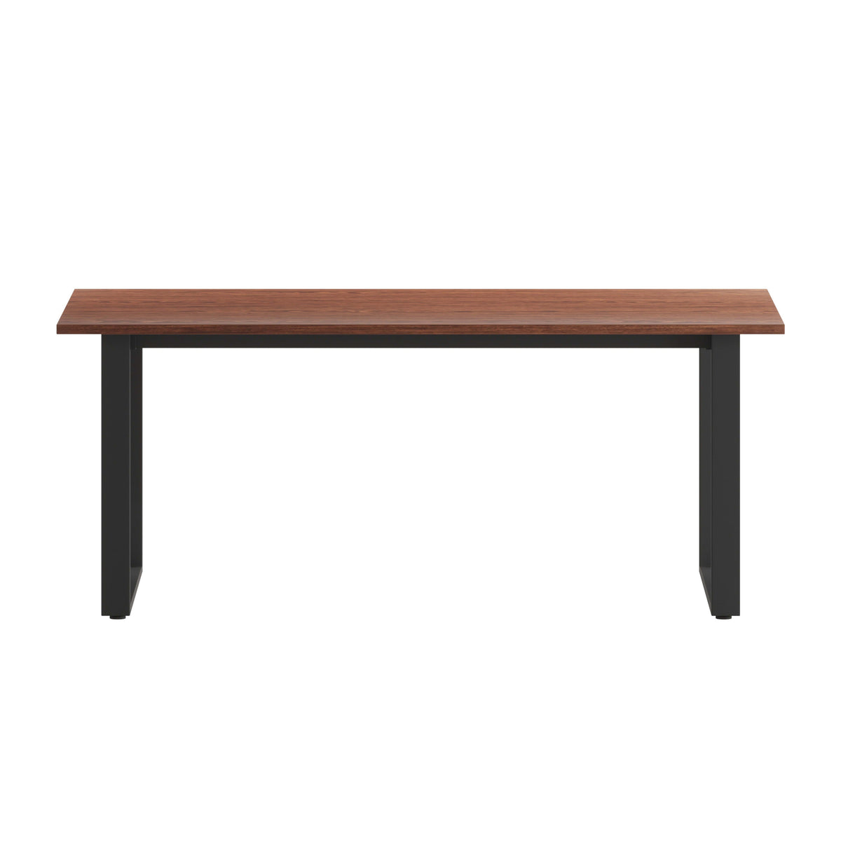 Walnut |#| Commercial 72x36 Conference Table with Laminate Top and U-Frame Base - Walnut