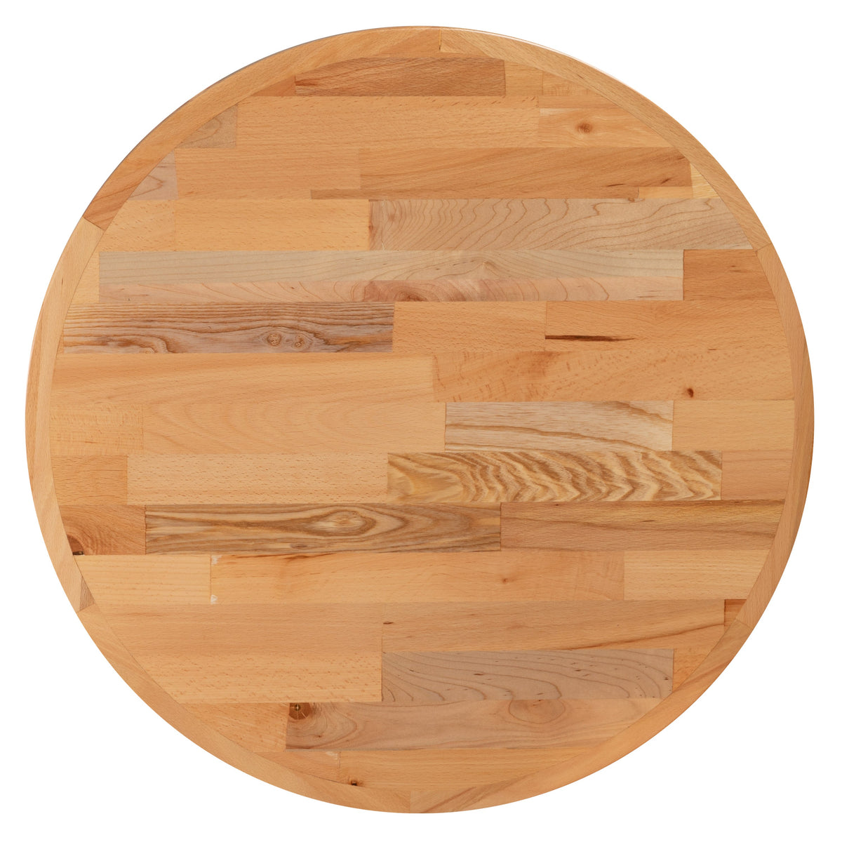 24" |#| 24" Round Butcher Block Style Table Top - Restaurant Table Top