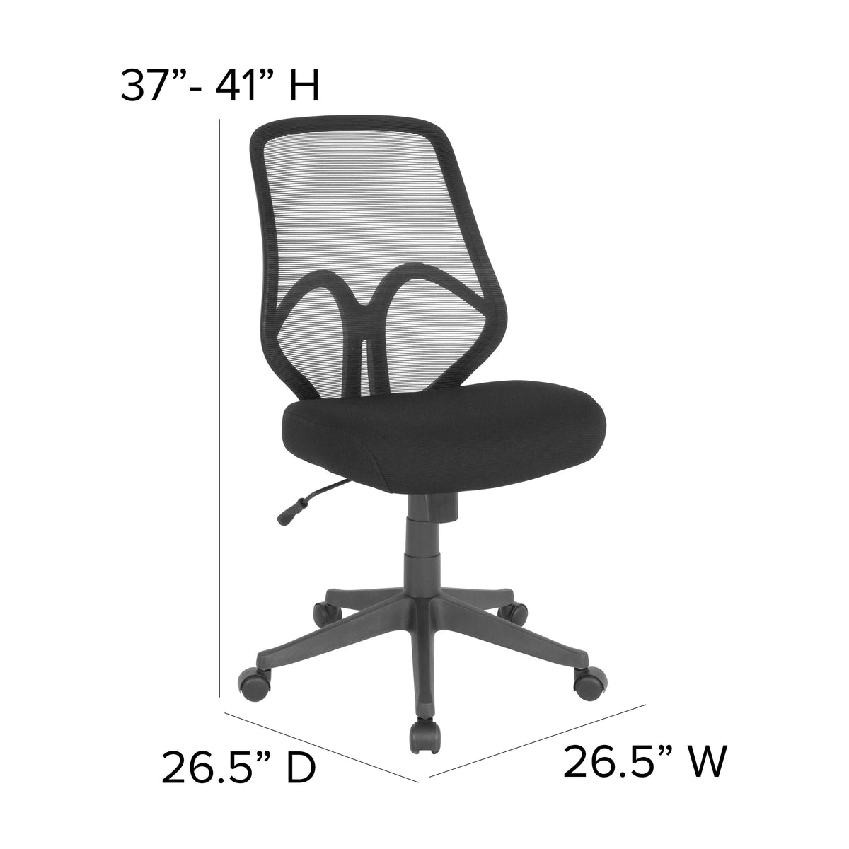 Black |#| High Back Black Mesh Office Chair - Computer Chair - Swivel Task Chair