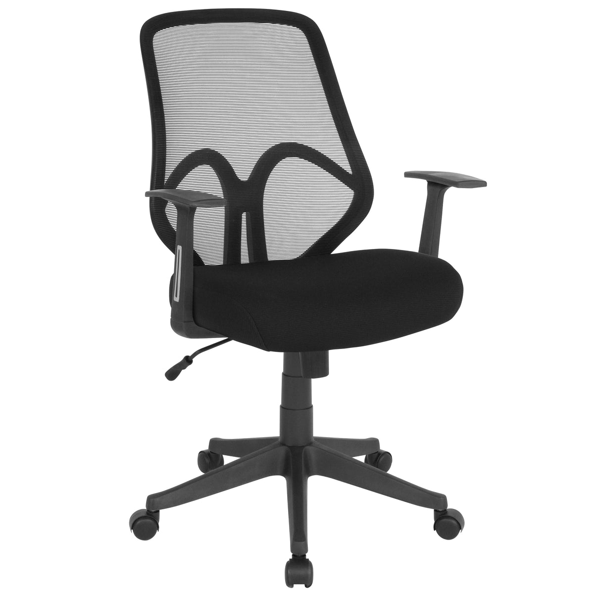 Black |#| High Back Black Mesh Office Chair with Arms - Computer Chair - Swivel Chair