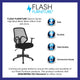 Black |#| High Back Black Mesh Office Chair with Arms - Computer Chair - Swivel Chair
