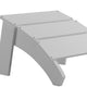 White |#| White Indoor/Outdoor Poly Resin Adirondack Style Ottoman