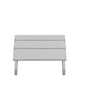 White |#| White Indoor/Outdoor Poly Resin Adirondack Style Ottoman