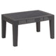 Dark Gray |#| Dark Gray Faux Rattan Coffee Table - Outdoor Accent Table - Patio Furniture