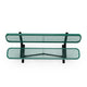 Green |#| Commercial Grade 6' Expanded Mesh Metal Outdoor Bench with Backrest in Green