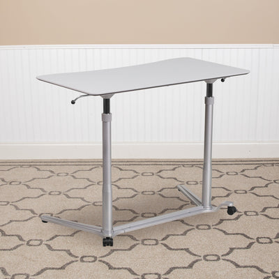 Sit-Down, Stand-Up Ergonomic Computer Desk - Standing Desk - View 2