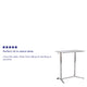 Light Gray |#| Sit/Stand Lt Gray Computer Desk with 37.375inchW Top (Adj Range 29inch - 40.75inch)