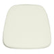 Ivory |#| Soft Dark Ivory Fabric Chiavari Chair Cushion - Chair Accessories