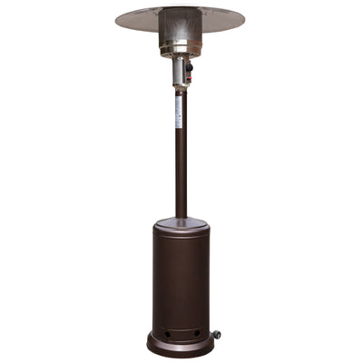 Sol Patio Outdoor Heating-Stainless Steel 40,000 BTU Propane Heater with Wheels for Commercial & Residential Use-7.5 Feet Tall