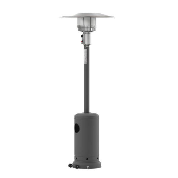 Slate Gray |#| Outdoor Patio Heater -SLT Gray- 7.5 Feet Round Steel Patio Heater - 40,000 BTU's