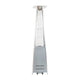 Silver |#| Outdoor Patio Heater - Silver - 7.5 Feet Round Steel Patio Heater - 42,000 BTU's