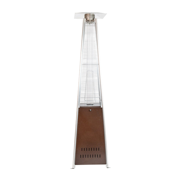 Bronze |#| Outdoor Patio Heater - Bronze - 7.5 Feet Round Steel Patio Heater - 42,000 BTU's