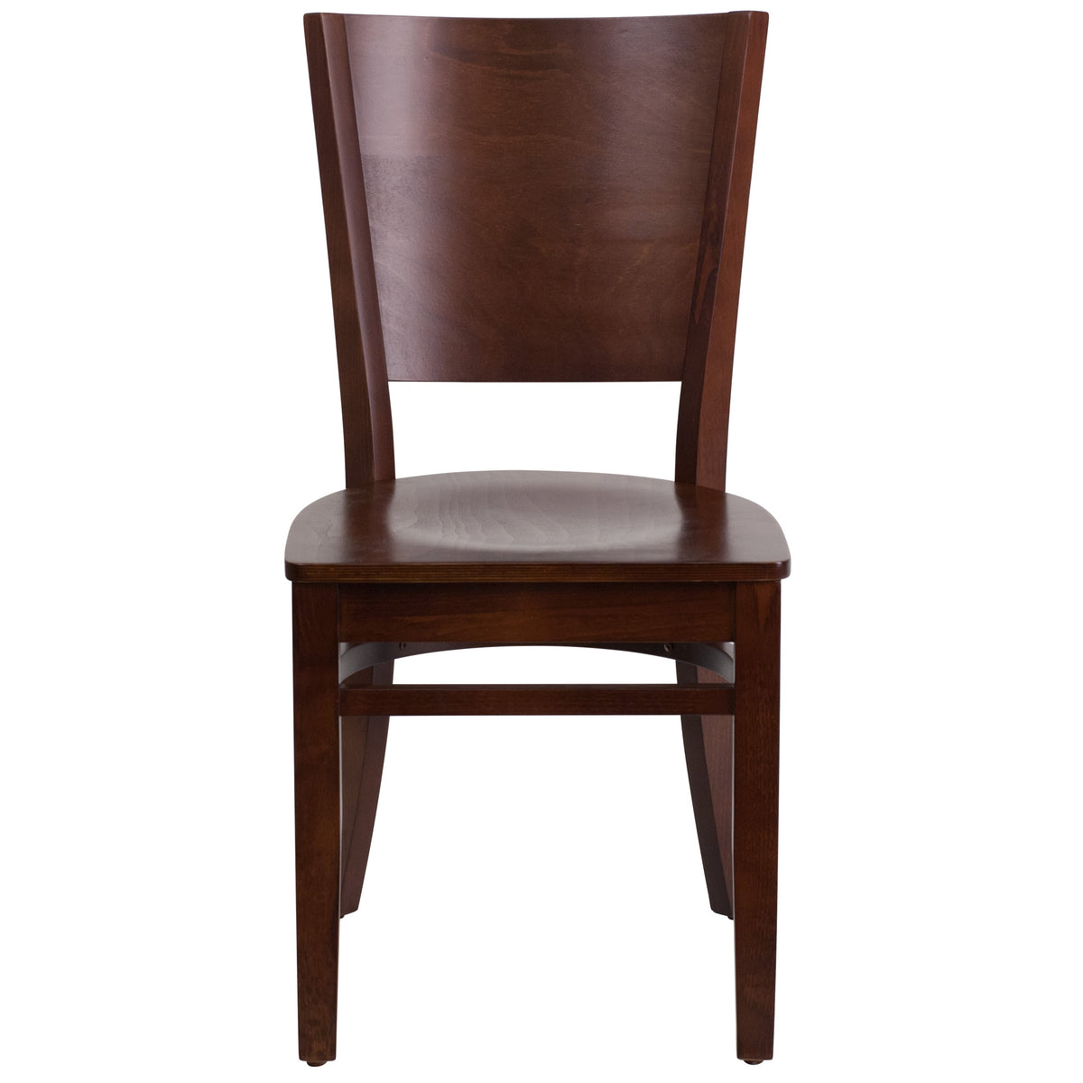 Walnut Wood Seat/Walnut Wood Frame |#| Solid Back Walnut Wood Restaurant Chair - Hospitality Seating