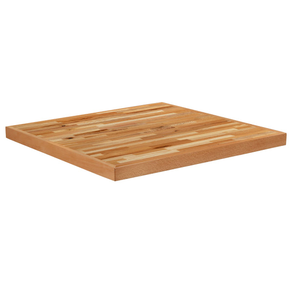 30" |#| 30" Square Butcher Block Style Table Top - Restaurant Table Top