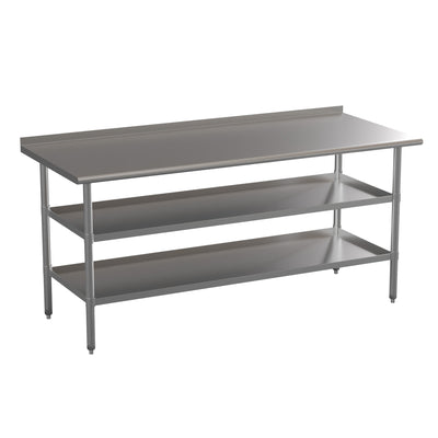 Stainless Steel 18 Gauge Work Table with 1.5