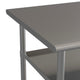 72"W x 30"D |#| 72"W x 30"D NSF Stainless Steel 18 Gauge Work Table with 2 Undershelves