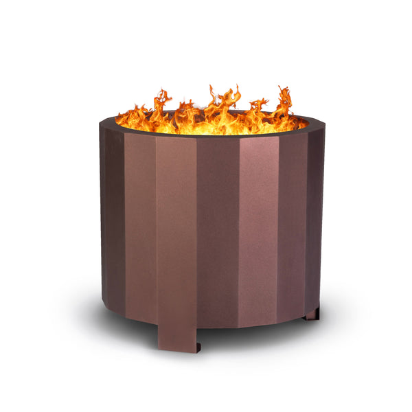 Bronze |#| Commercial Grade 19.5inch Outdoor Smokeless Wood Burning Fire Pit - Bronze