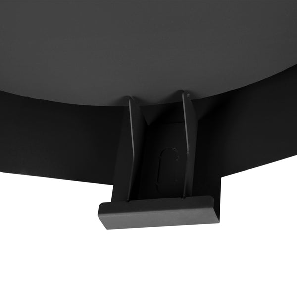 Black |#| Commercial Grade 19.5inch Outdoor Smokeless Wood Burning Fire Pit - Black