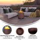 Bronze |#| Commercial Grade 19.5inch Outdoor Smokeless Wood Burning Fire Pit - Bronze