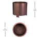 Bronze |#| Commercial Grade 19.5inch Outdoor Smokeless Wood Burning Fire Pit - Bronze