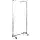 Transparent Acrylic Mobile Partition with Lockable Casters, 72inchH x 36inchL