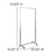 Transparent Acrylic Mobile Partition with Lockable Casters, 72inchH x 36inchL