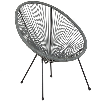 Valencia Oval Comfort Series Take Ten Papasan Lounge Chair - View 1