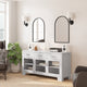 White |#| 59" Engineered Wood Buffet Sideboard Storage Cabinet w/ 3 Drawers, Doors in Wht