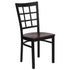 Window Back Metal Restaurant Chair