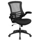 3PC Office Set-Glass Computer Desk, Ergonomic Mesh Office Chair, Filing Cabinet