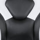 White |#| High Back White/Black Racing Style Ergonomic Gaming Chair with Flip-Up Arms