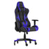 X20 Gaming Chair Racing Office Computer PC Adjustable Chair with Reclining Back and Transparent Roller Wheels