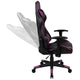 Purple |#| Racing Gaming Ergonomic Chair with Fully Reclining Back in Purple LeatherSoft