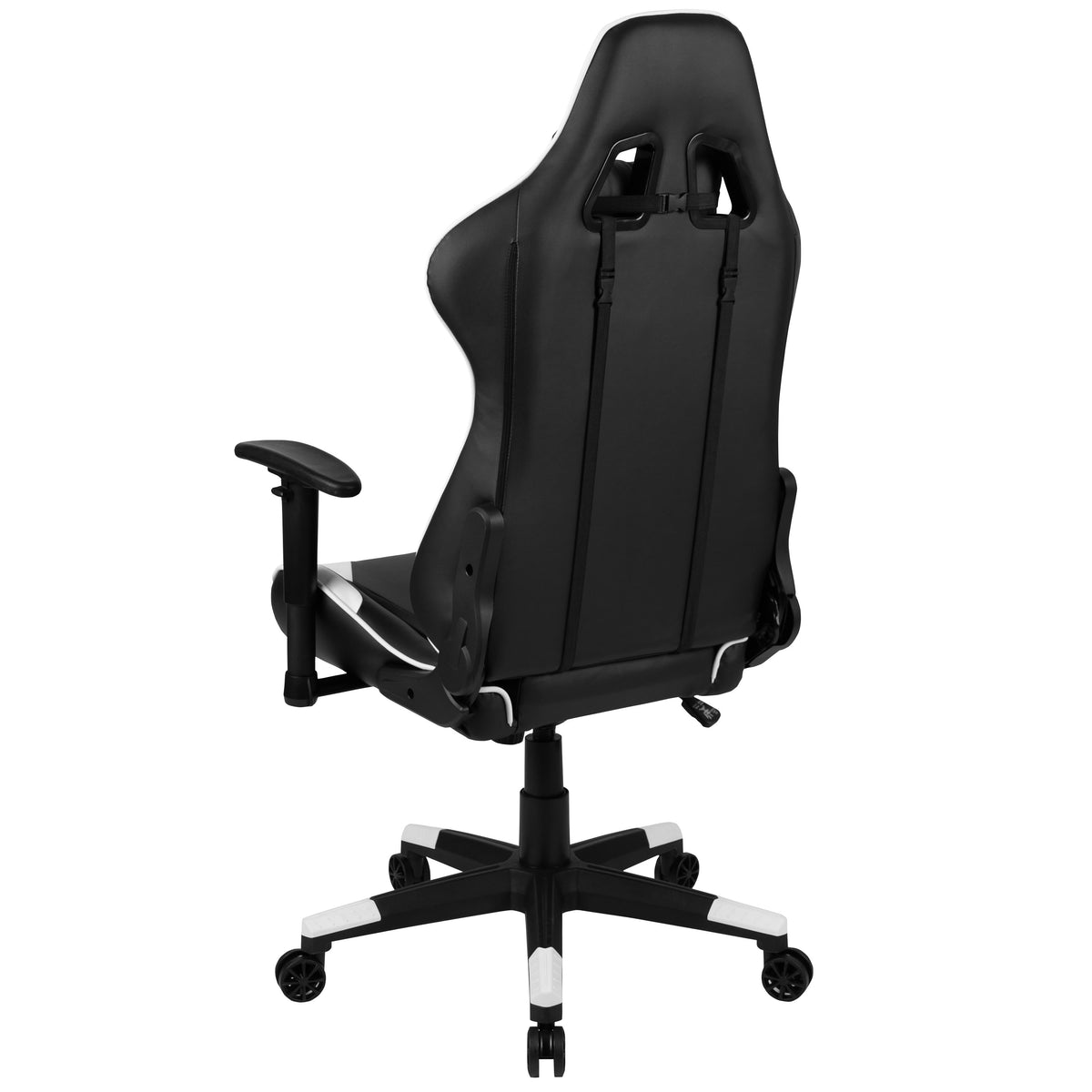 Black |#| Racing Gaming Ergonomic Chair with Fully Reclining Back in LeatherSoft