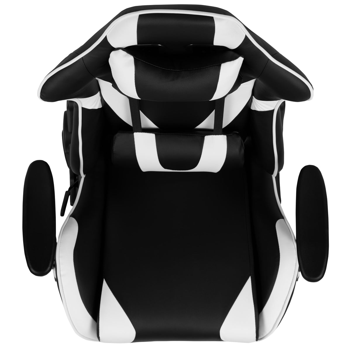 Black |#| Racing Gaming Ergonomic Chair with Fully Reclining Back in LeatherSoft