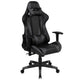 Gray |#| Racing Gaming Ergonomic Chair with Fully Reclining Back in Gray LeatherSoft