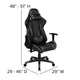 Gray |#| Racing Gaming Ergonomic Chair with Fully Reclining Back in Gray LeatherSoft