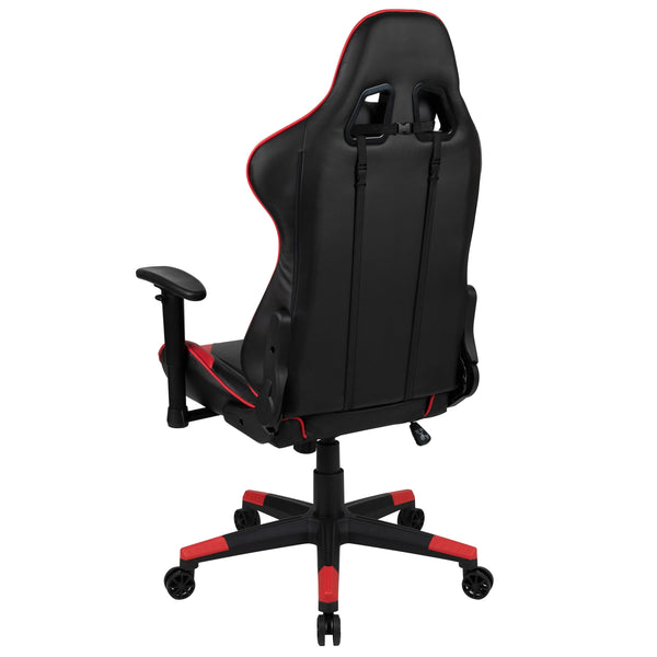 Red |#| Racing Gaming Ergonomic Chair with Fully Reclining Back in LeatherSoft