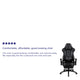 Gray |#| Racing Gaming Ergonomic Chair with Reclining Back, Footrest in Gray LeatherSoft