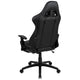 Gray |#| Racing Gaming Ergonomic Chair with Reclining Back, Footrest in Gray LeatherSoft