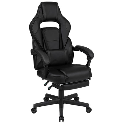 X40 Gaming Chair Racing Ergonomic Computer Chair with Fully Reclining Back/Arms, Slide-Out Footrest, Massaging Lumbar