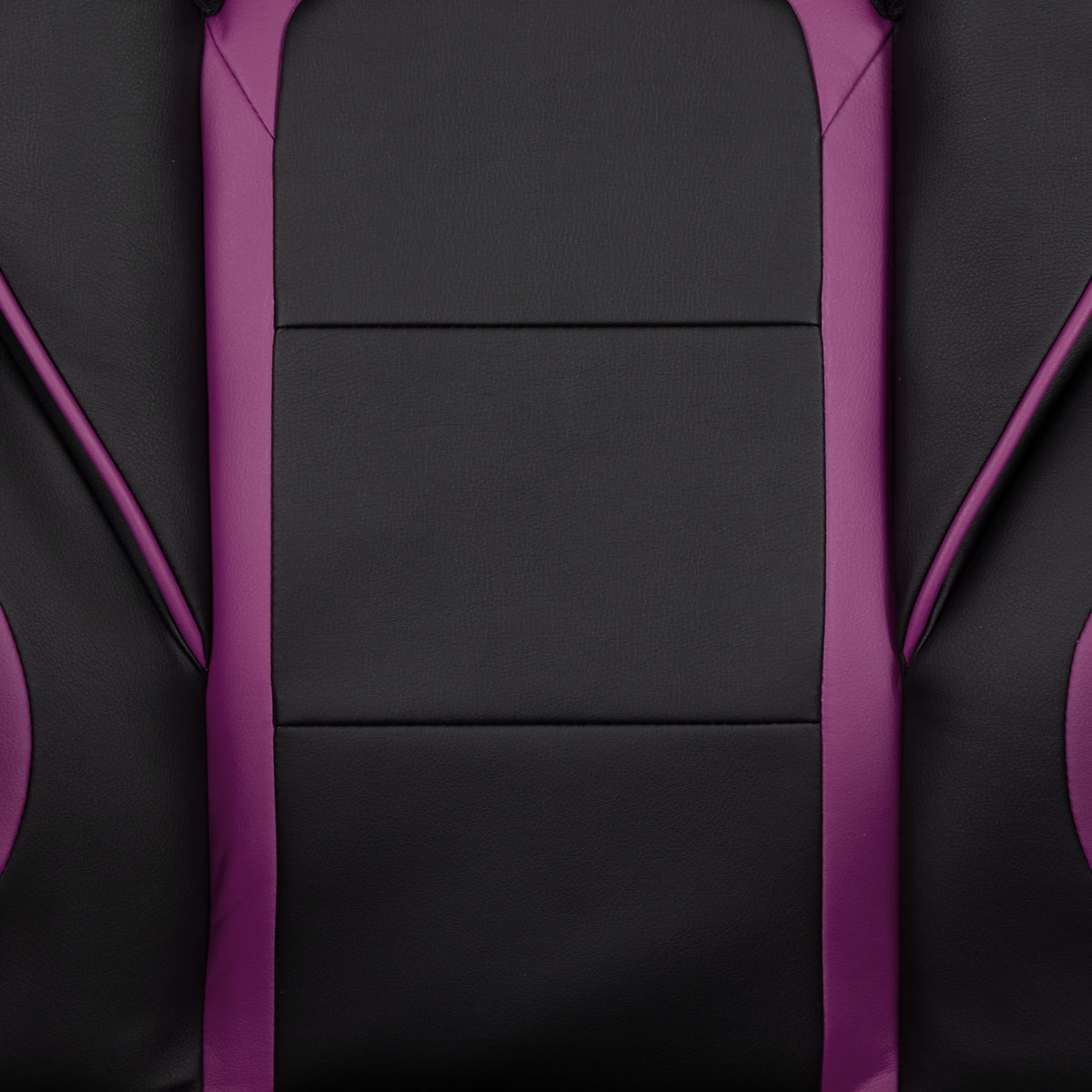 Black with Purple Trim |#| Black/Purple Ergonomic Gaming Chair-Recline Back/Arms-Footrest-Massaging Lumbar