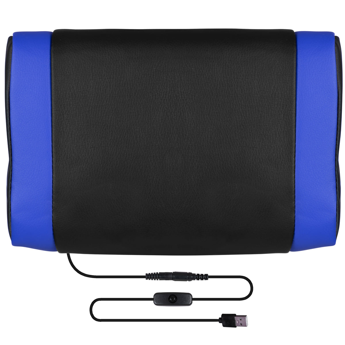 Black with Blue Trim |#| Black/Blue Ergonomic Gaming Chair -Recline Back/Arms, Footrest, Massaging Lumbar