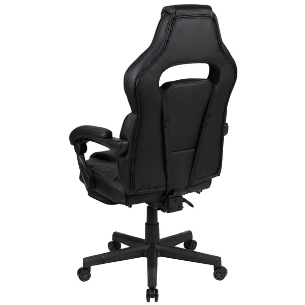 Black |#| Black Ergonomic Gaming Chair -Recline Back/Arms, Footrest, Massaging Lumbar