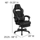 Black with Gray Trim |#| Black/Gray Ergonomic Gaming Chair -Recline Back/Arms, Footrest, Massaging Lumbar